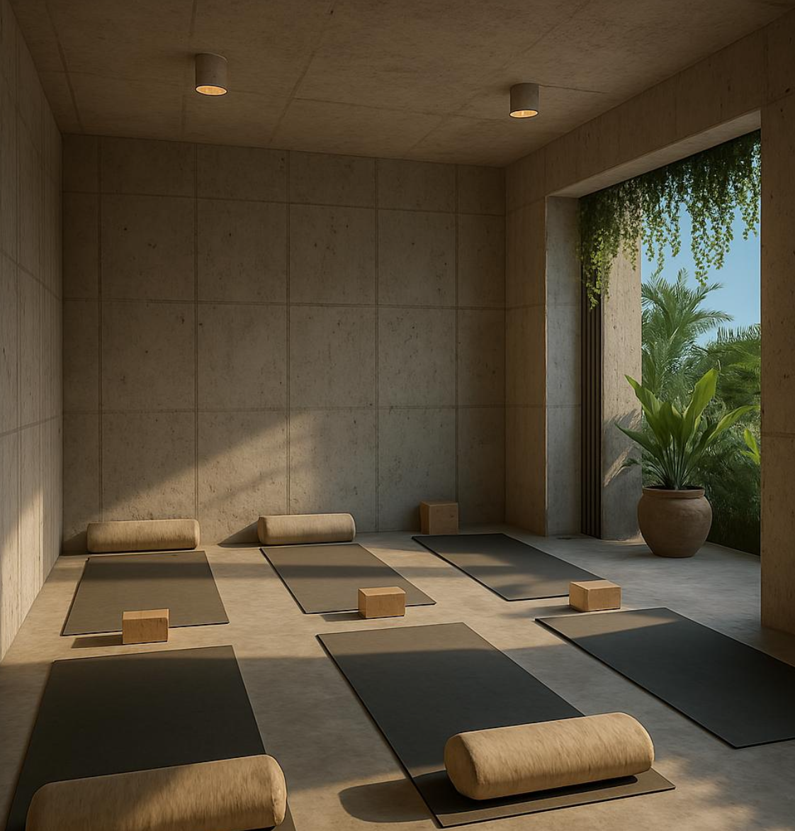 Ocean-view yoga